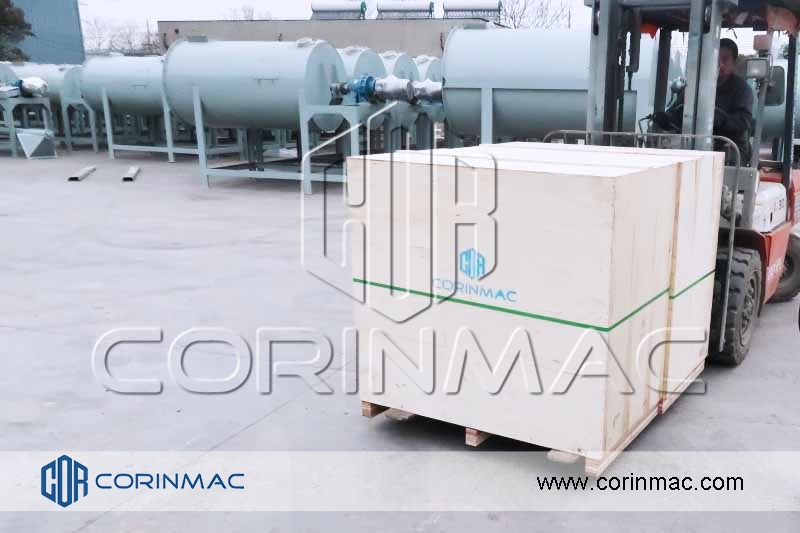 tile adhesive production line, wooden box