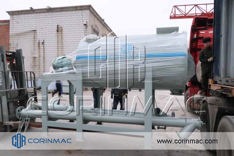 tile adhesive production line, single shaft spiral ribbon mixer