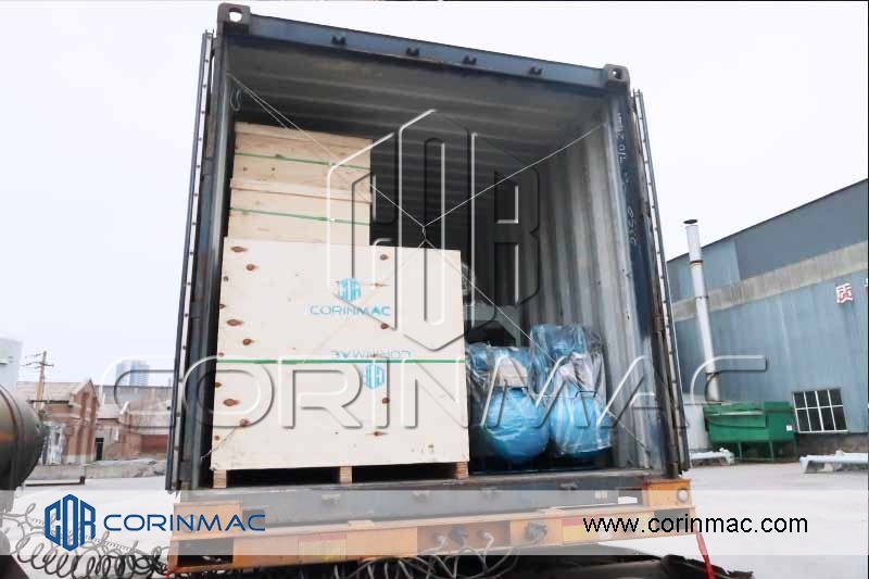 dry mortar production line container loading