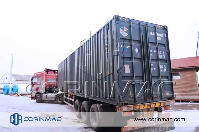 dry mortar plant be put in shipping container