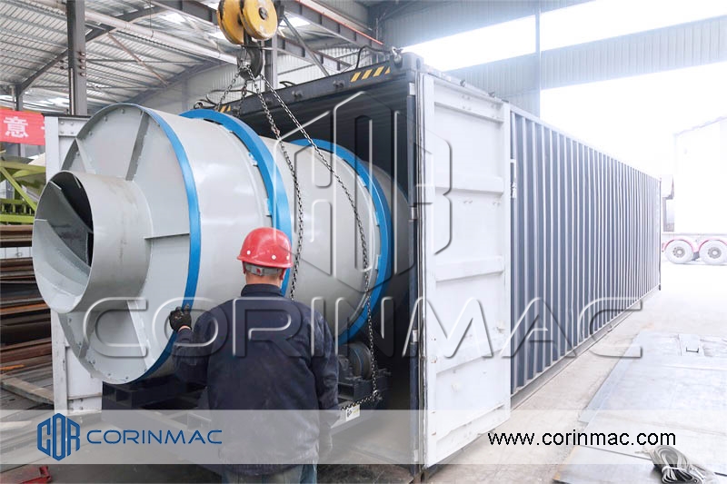 A complete production line of dry building mixtures be shipped to Astana, a sand drying plant is included.