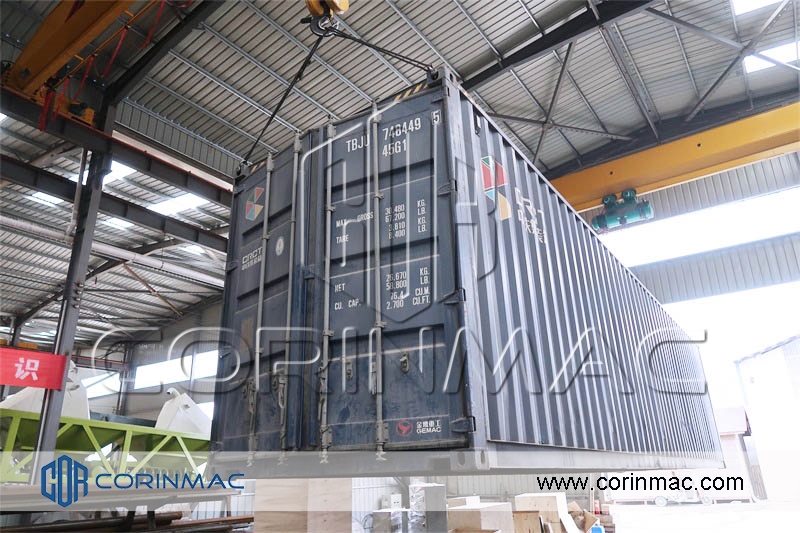 dry mortar prodution plant container