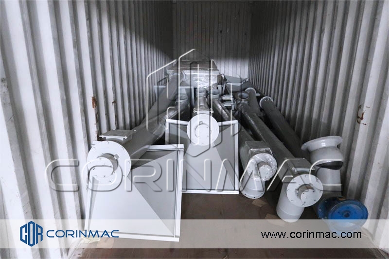 dry mortar mixing plant, screw conveyors