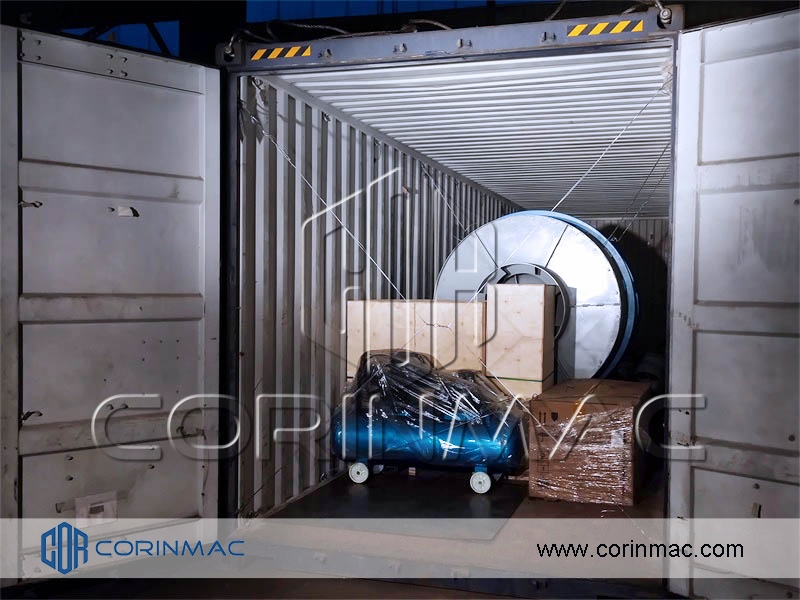 sand rotary dryer container, sand drying plant