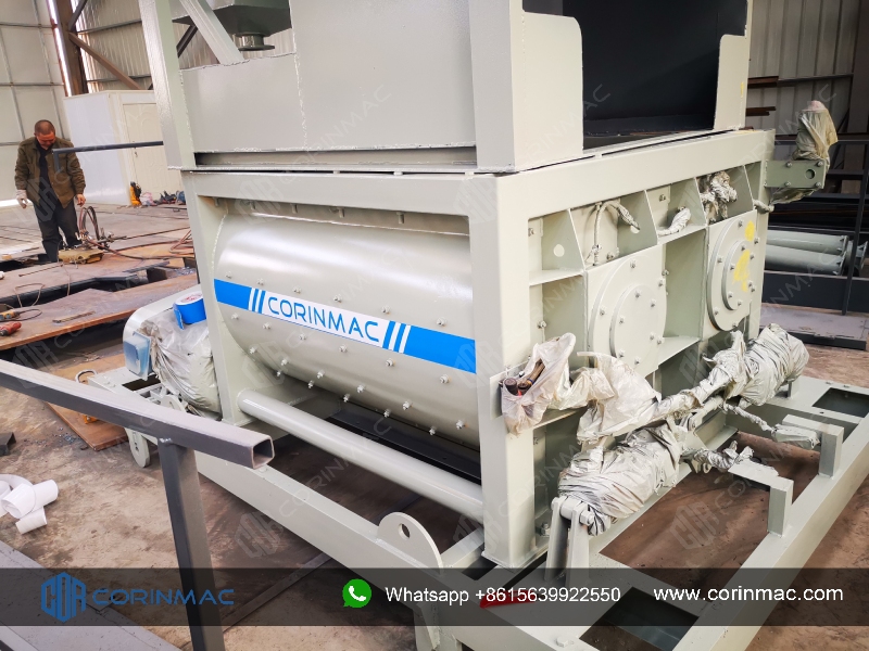 Twin Shaft Concrete Mixer