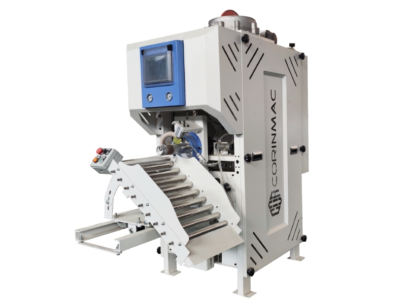 Valve and open bag packer