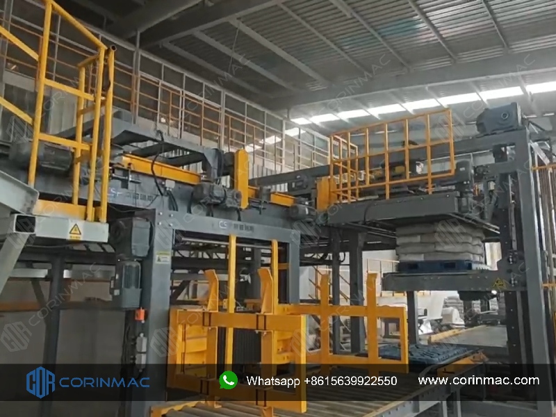 CORINMAC Fully Automated Palletizing Solution | High Position Palletizer Stack 1800 Bags Per Hour