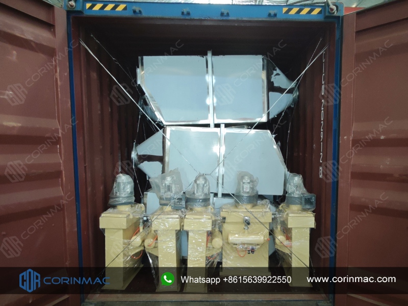 Cement Mortar Automated Production Line with Packing and Palletizing Line was Shipped to Russia