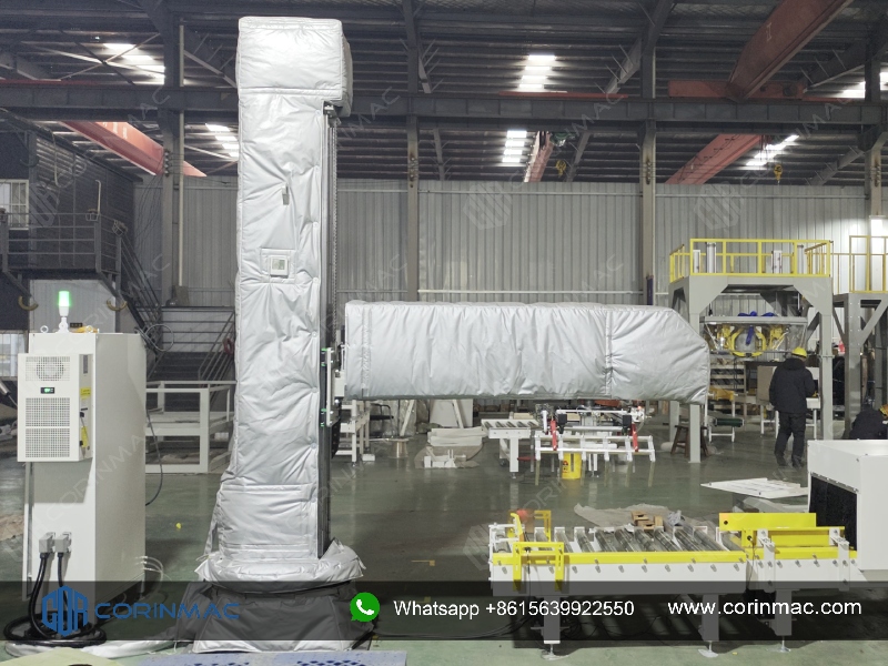 High-Cold Resistance Column Palletizer Factory Test