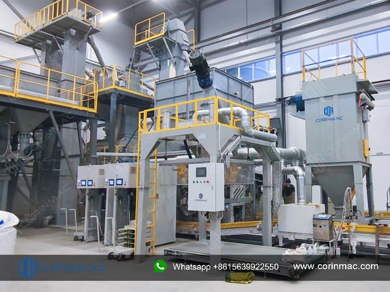 CORINMAC Dry Mortar Production Line with Packing & Palletizing Line Installed in Russia