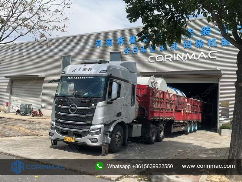 CORINMAC Three Cylinder Rotary Dryer Successfully Delivered to Kyrgyzstan